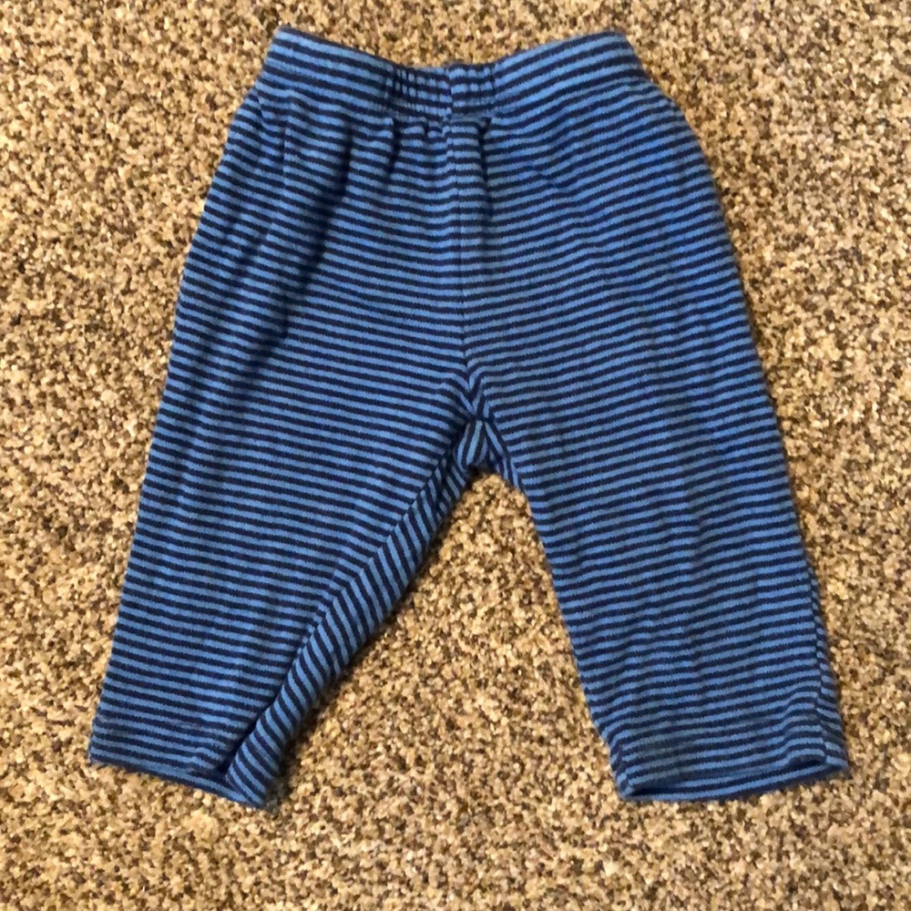 Blue striped pants